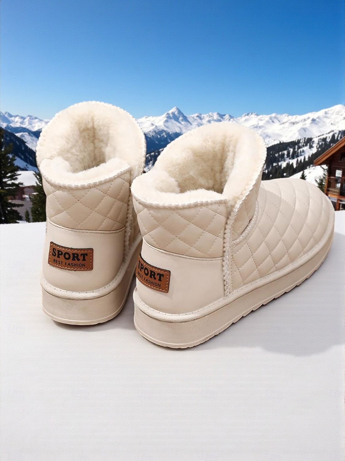 Naisten tikatut vedenpitävät talvikengät turkisvuorilla, lämpimät ja liukumattomat, ihanteelliset lumisille keleille ja ulkoiluun 2026 - $42.99 –P4