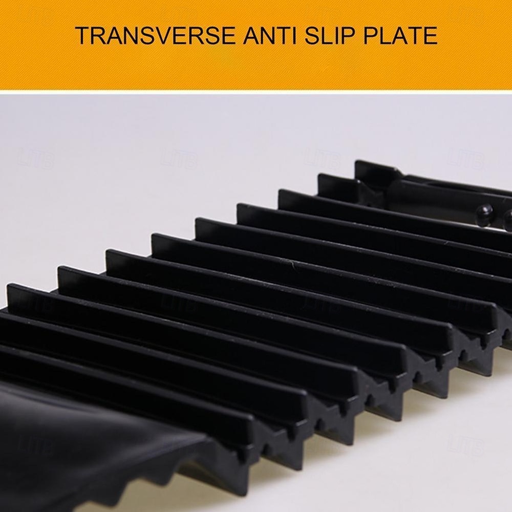 4PCS Multi-functional Portable Tire Rubber Snow Traction Pads Durable and Wear-resistant Outdoor Rescue Pads Anti-slip Sturdy Mats Essential Auto Accessories for Mud Desert Snow and Ice Winter 2025 - $45.99 –P5