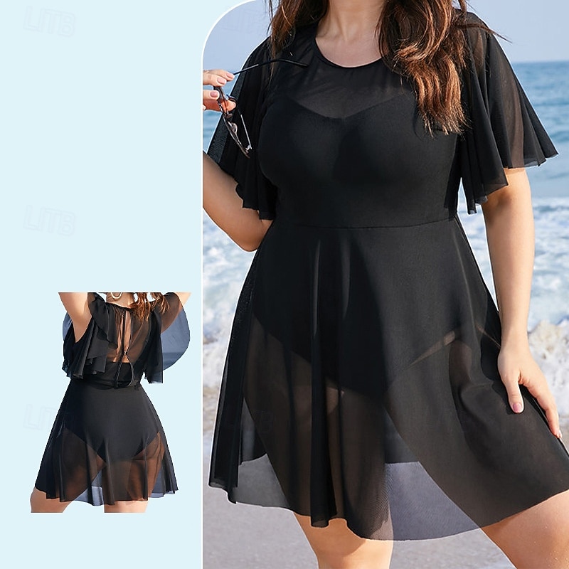 Per donna Top sottomuta Costume da bagno Costume da Bagno Floreale Costumi da bagno Nero / bianco Nero Protezione UV Controllo addominale Surf Spiaggia Vacanze Estate Taglie Forti del 2026 a $37.99 –P1