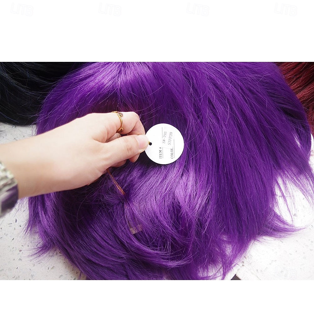 Karnevalová paruka 2026 Blonďatá Růžová Červená Volný Krátký Syntetická festivalová paruka Mardi Gras Průvod Cosplay kostýmy Vlasy pro Dámské 2026 - $21.99 –P3