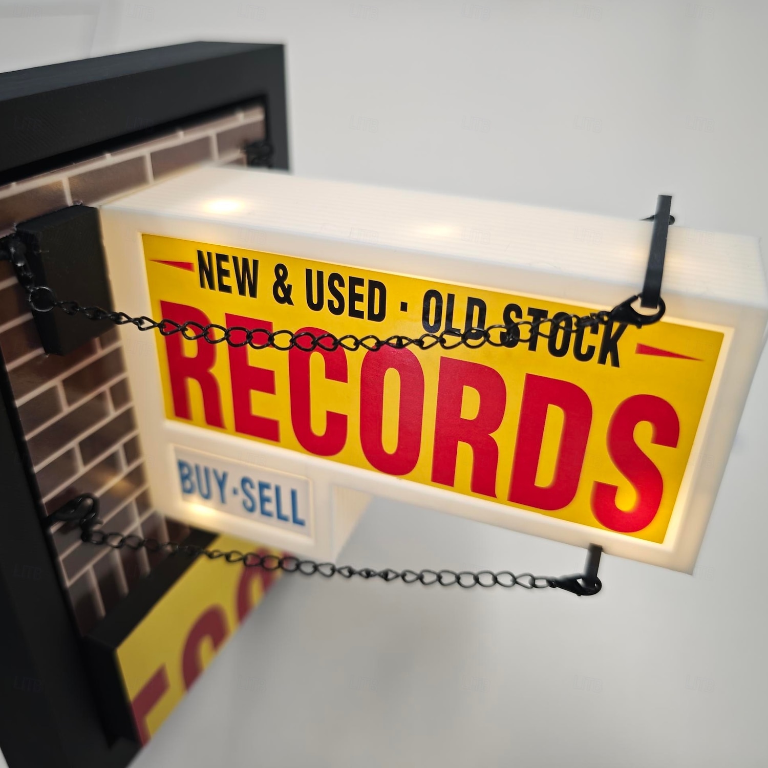 Настенный светильник в стиле ретро для магазина пластинок, классический декор стены с виниловыми пластинками, светодиодный светильник в стиле ретро для комнаты, подарок коллекционеру пластинок для 2025 - $28.99 –P1