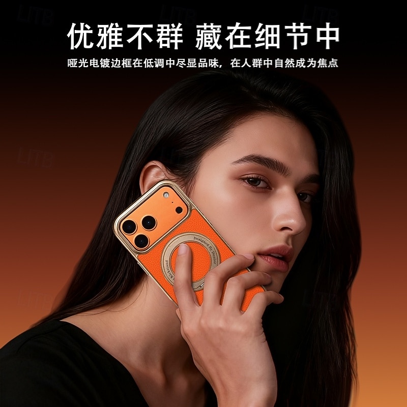 телефон Кейс для Назначение iPhone 17 Pro Max 16 15 14 Pro Max 13 Pro Max Кейс на заднюю панель со стендом Защита от удара Ретро Покрытие 2025 - $20.99 –P14