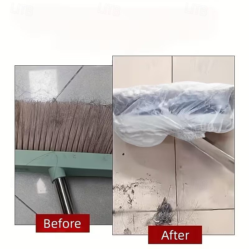 100 τεμάχια κάλυμμα σκούπας μιας χρήσης, κάλυμμα σκόνης σκούπας μιας χρήσης από μη υφασμένο υλικό, μανίκια ξεσκονίσματος πολλαπλών χρήσεων &Εργαλείο καθαρισμού χωρίς πλύσιμο, για σκληρό ξύλο, πλακάκια 2026 - $9.99 –P7