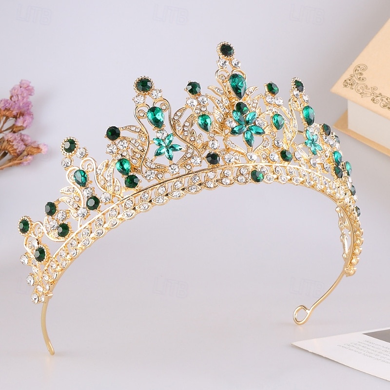 Crown Tiaras Hodepryd Legering Bryllup Bursdag Elegant søt stil Med Rhinsten Hodeplagg Hodeplagg 2026 - $17.49 –P6