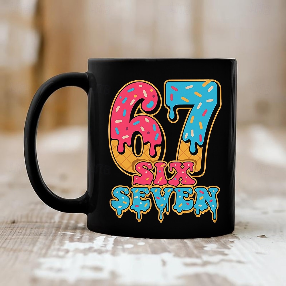 67 Meme Mug Funny Gift Coffee Mug Vibrant Ice Cream Dripping 67 Design Perfect Sweet Gift for Dessert Lovers Friends or Coworkers 2026 - $15.99 –P2
