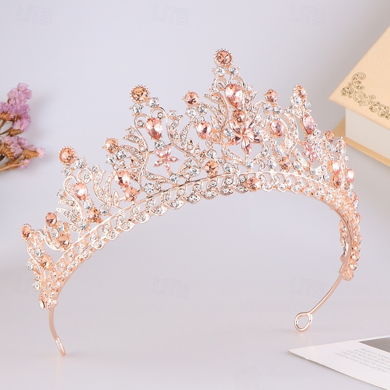 Crown Tiaras Hodepryd Legering Bryllup Bursdag Elegant søt stil Med Rhinsten Hodeplagg Hodeplagg 2026 - $17.49 –P8