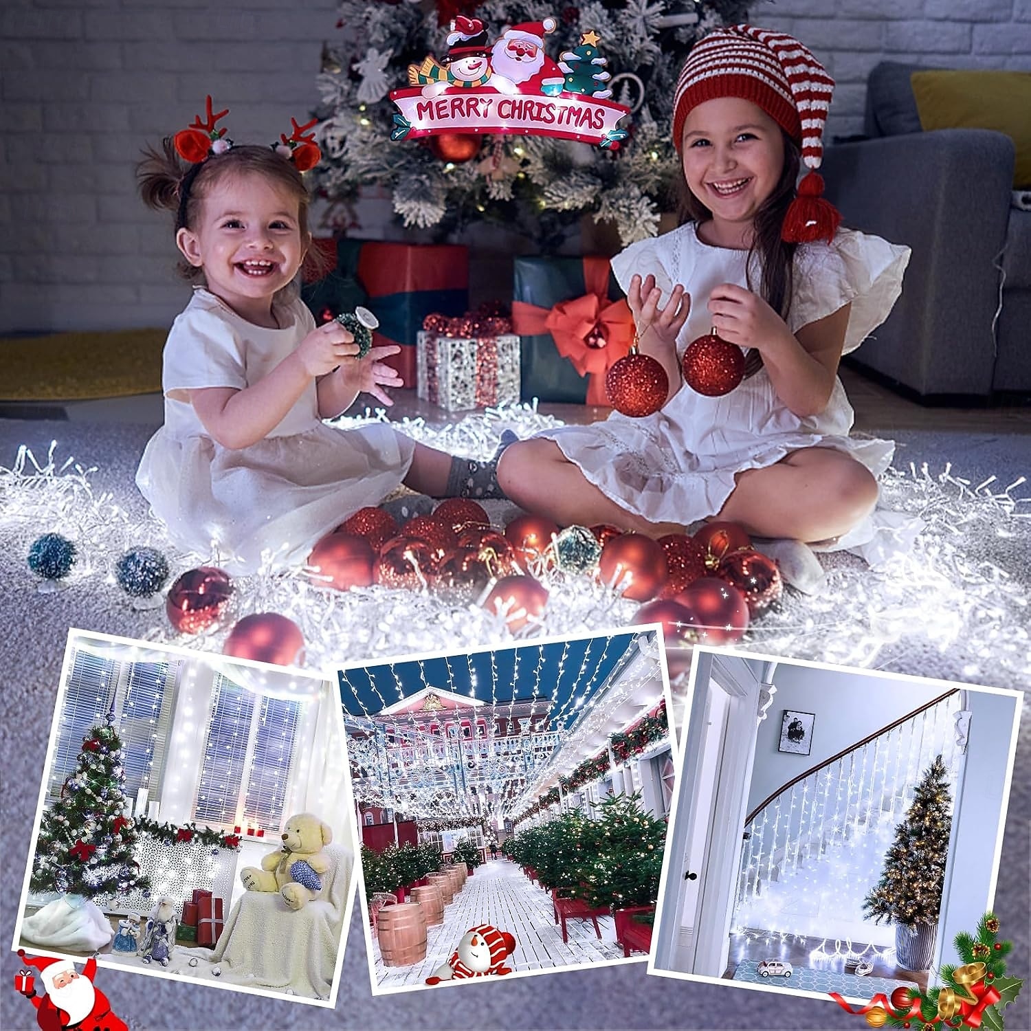 Christmas Tree Decorative String Lights Fairy String Lights 8 Function Low Voltage Safety Plug in Holiday Wedding Party Atmosphere Decorative Lights Props 10/20/30/50/100 meters 2025 - $14.49 –P6