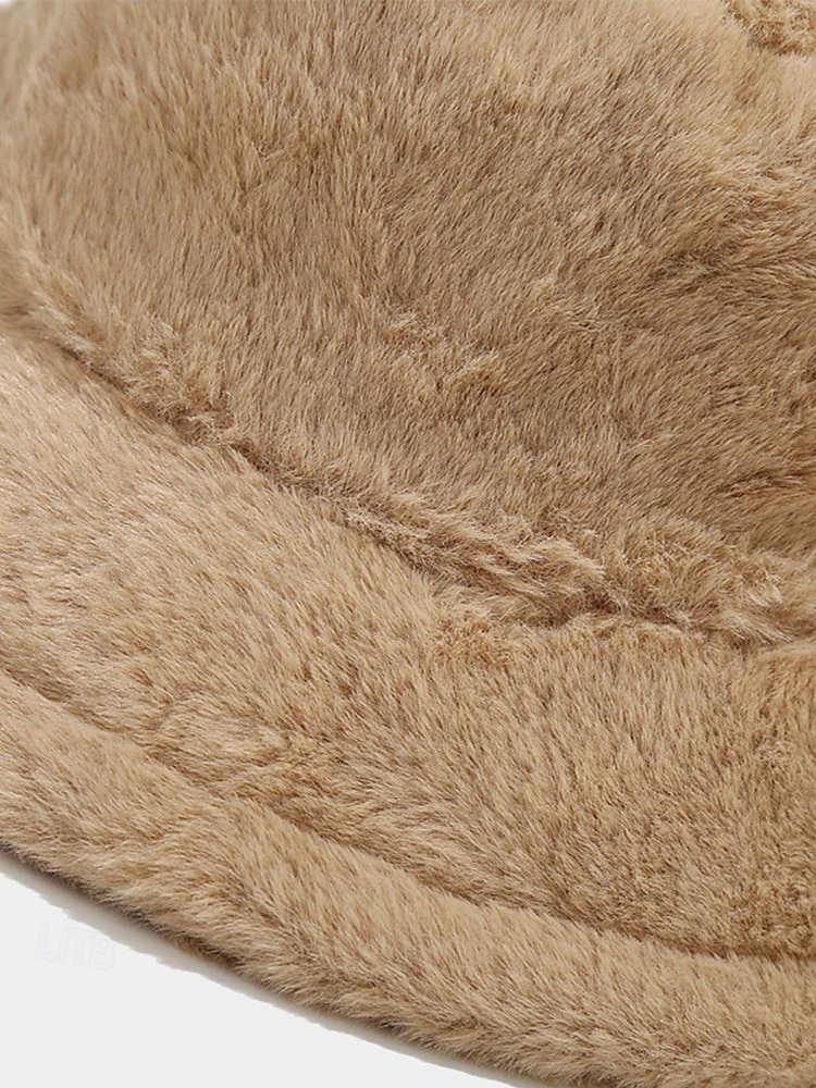 Cappello da pescatore natalizio da donna in pelliccia sintetica, morbido e accogliente, disponibile in più colori: regalo perfetto per le feste del 2026 a $11.99 –P7