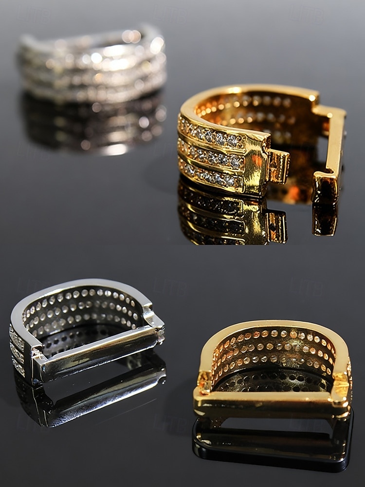 Clemă de cravată bărbătească din aliaj, culori aurii și argintii, elegantă și durabilă pentru ocazii formale și purtare de zi cu zi 2026 - $11.99 –P5