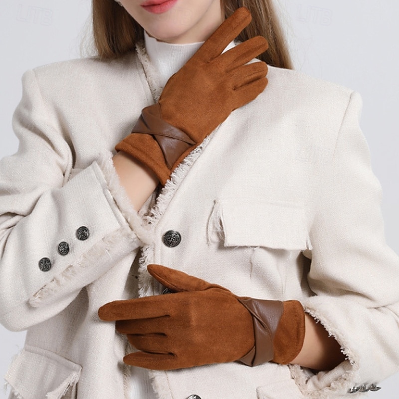 Dámské 1 pár Špičky prstů / Zimní rukavice Aktivní / Šik ven Rukavice - Bez vzoru 2026 - $11.49 –P10