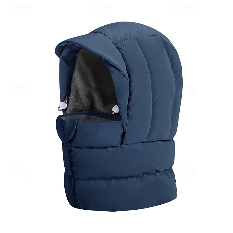 vinterlue ansiktsmaske skjerf lue i ett stykke for sykkelhjelm kompatibel med fleecefôr hørselbeskyttelse halsvarmer kaldt vær utendørs strikket lue 2025 - $15.99 –P7