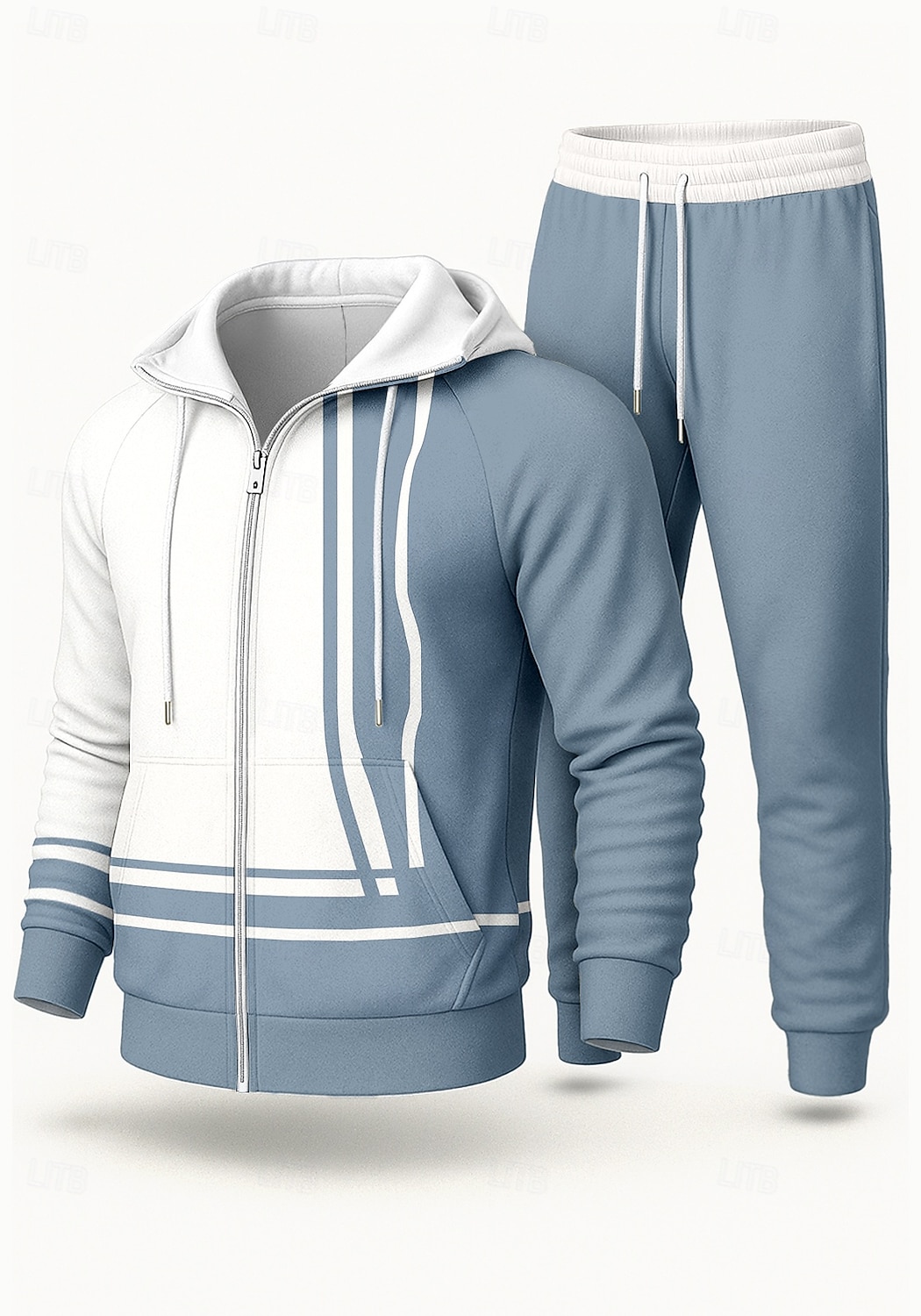 Pánské Kapuce Tepláková souprava Dvoudílná tepláková souprava Šňůrky Zapni Barevné bloky Celotělové oblečení Podzim Zima Žlutá Červená Určení Venkovní Cestování Lehká váha Módní Dlouhý rukáv Sport 2026 - $47.99 –P1