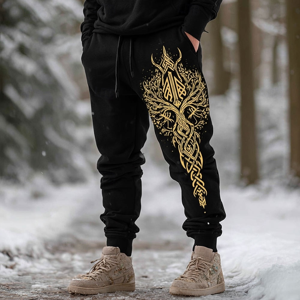 Per uomo Vichingo Albero della vita Arte celtica Pantaloni da tuta Joggers Pantaloni Misura del girovita medio Vita elastica con coulisse Vintage Retrò All'aperto Campeggio & Escursionismo Caccia del 2026 a $24.99 –P3