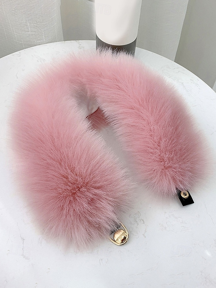 Dámský vánoční šátek s umělou kožešinou, měkký a útulný, dostupný v červené, bílé a několika dalších barvách – perfektní vánoční dárek 2026 - $14.99 –P3