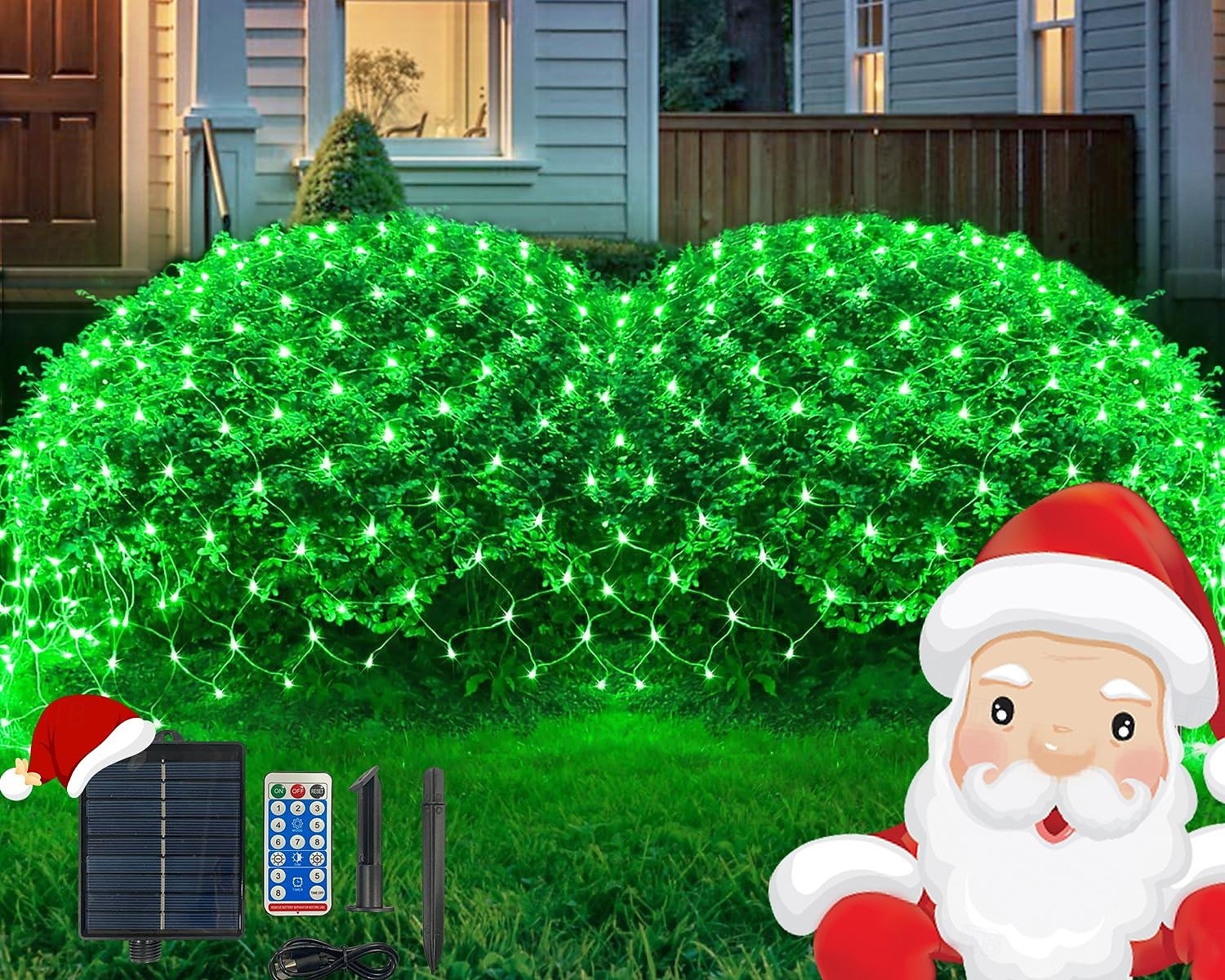 Außen solar Netzlichter verbindbare wasserdichte Lichterkette klarer Draht mit 8 Modi zeitgesteuerte Fernbedienung Innenhof Garten Rasen Party Hochzeit Feiertagsbaum Dekorationslichter Requisiten 2026 - $23.99 –P9