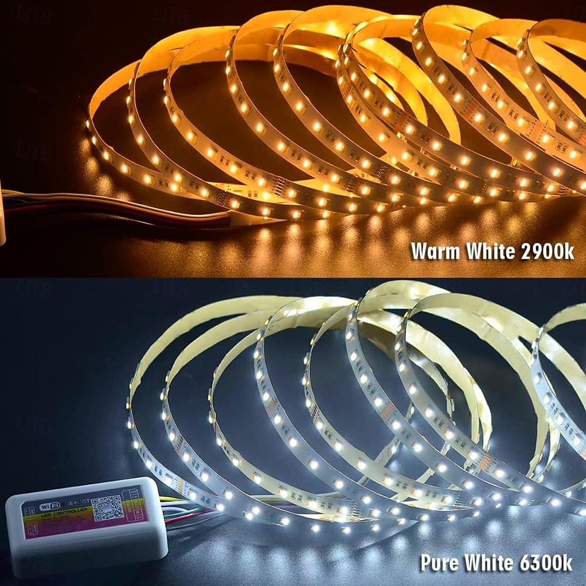 2026年 2.5m 5メートル 7メートル ライトセット 60 LED 5050 SMD 12mm 1セット RGB LEDストリップライト パーティー ホリデー 接続可 110-240 V 24 V  コレクション – $32.99 –P9