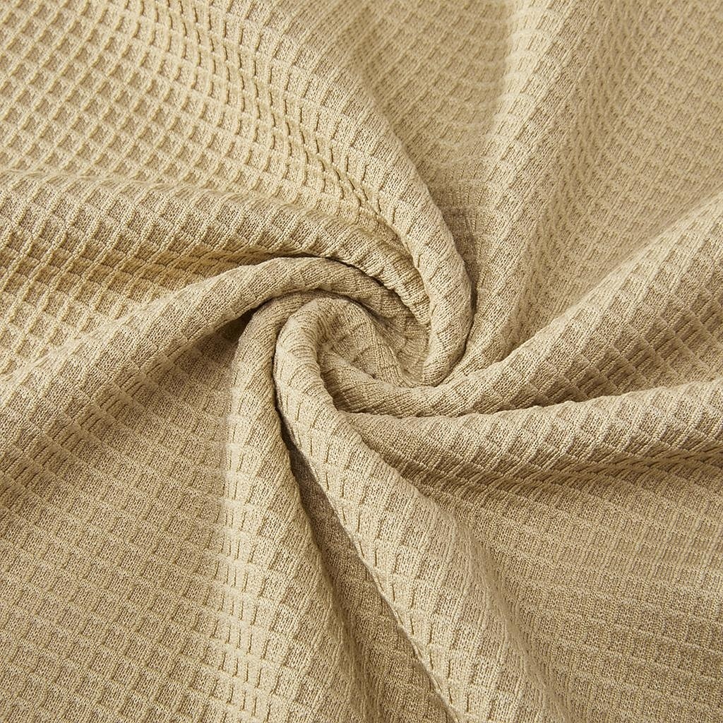 Herren Waffel-T-Shirt Langarm V Ausschnitt Revers Herbst Frühling & Herbst Einfarbig Mode Basic Lässig Farbblock Lässig Straße Sport Schwarz Marineblau Kaki Top T-Shirt für Herren 2026 - $25.99 –P14