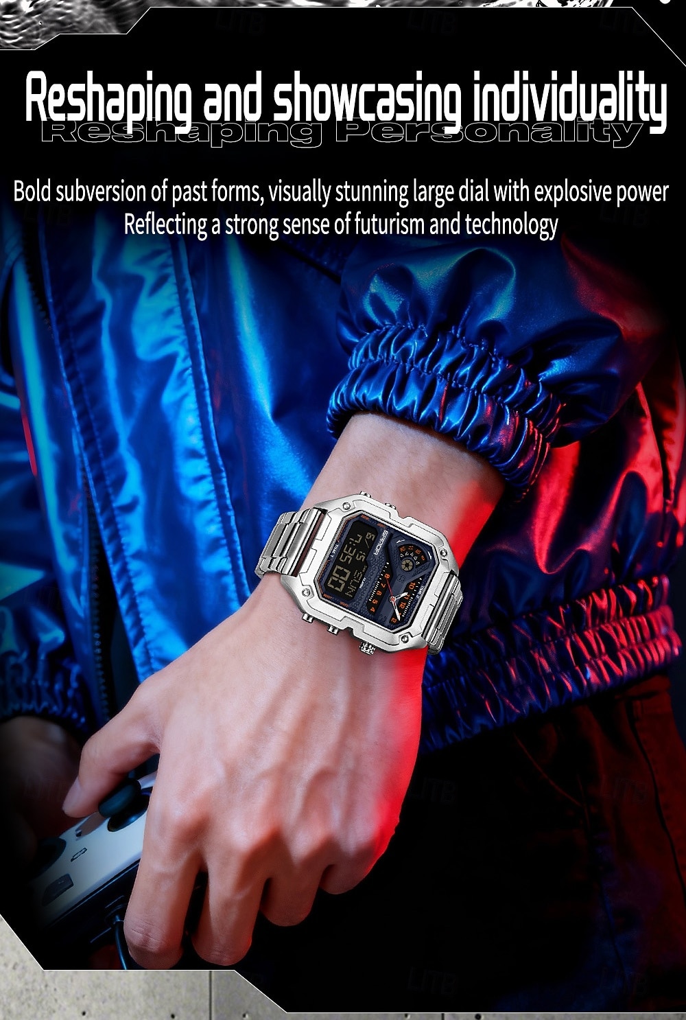 SANDA 6278 Brand Fashion Men's Electronic Watch Multifunction Alarm Clock Luminous Calendar Sports Digital Watches 2026 - $47.99 –P15