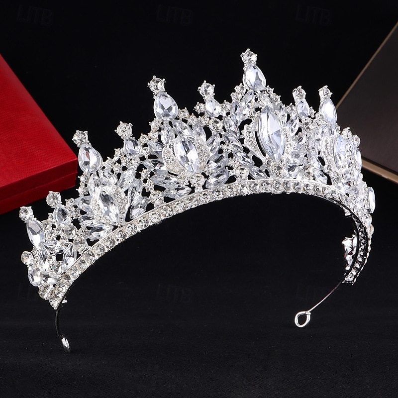 Crown Tiaras Hodepryd Legering Bryllup Bursdag Elegant søt stil Med Rhinsten Hodeplagg Hodeplagg 2025 - $14.99 –P2