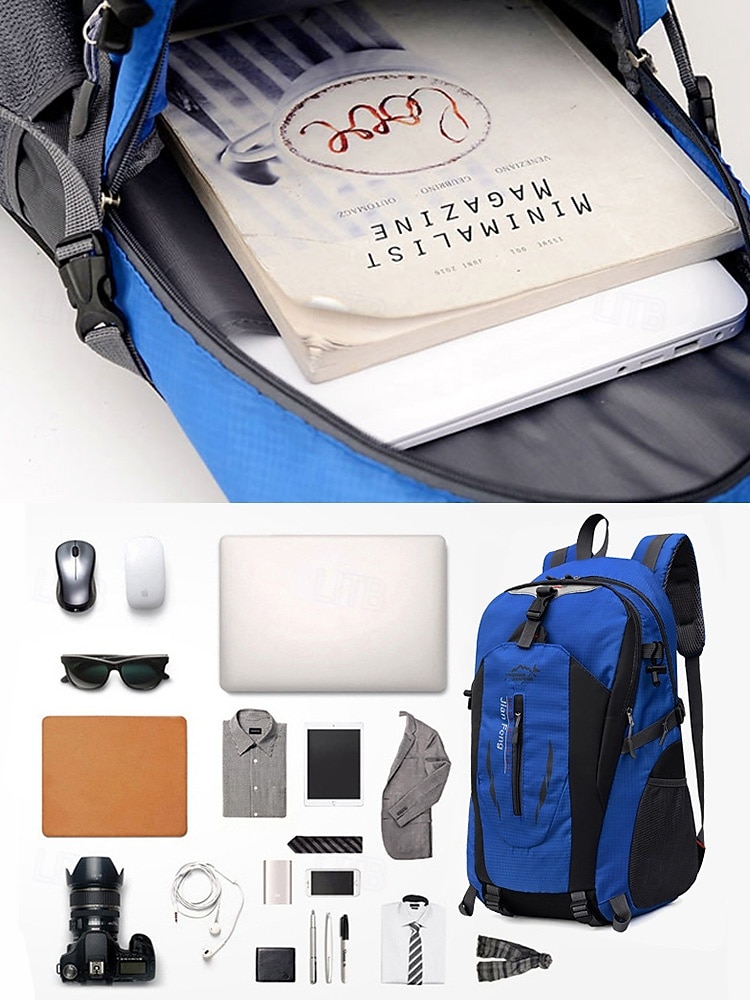 Mochila unisex de senderismo, disponible en varios colores, resistente y espaciosa, con correas ajustables para aventuras al aire libre. 2025 - $19.99 –P6