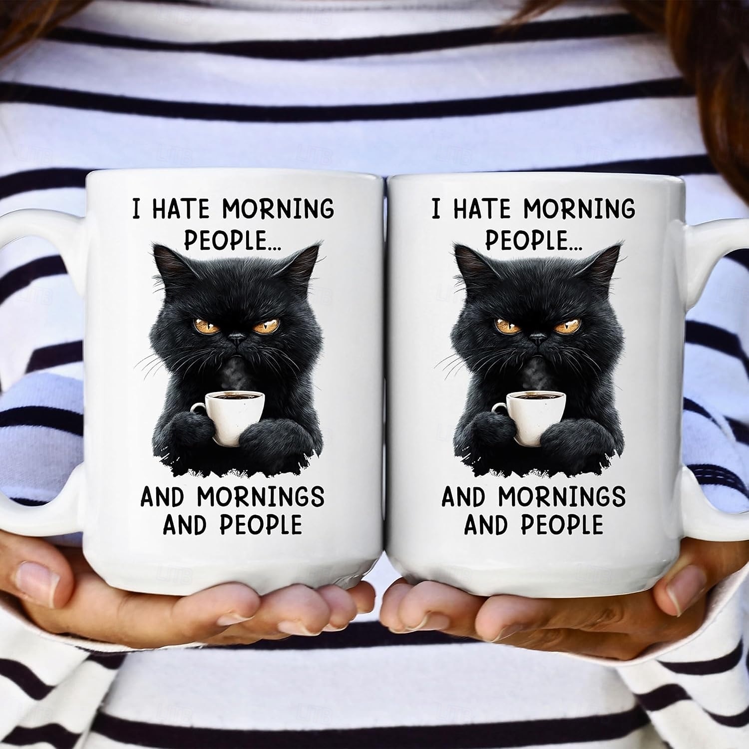 Funny Gift Mug I Hate Morning People And Mornings And People Ceramic Coffee Cup for Work Home Office Humor Gift for Friends Coworkers 2026 - $16.99 –P8