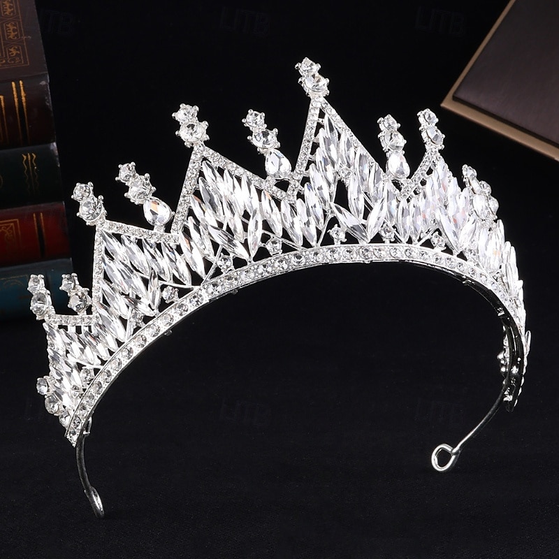 Crown Tiaras Headdress Alloy Wedding Birthday Elegant Cute Shiny With Rhinestone Headpiece Headwear 2026 - $17.49 –P4