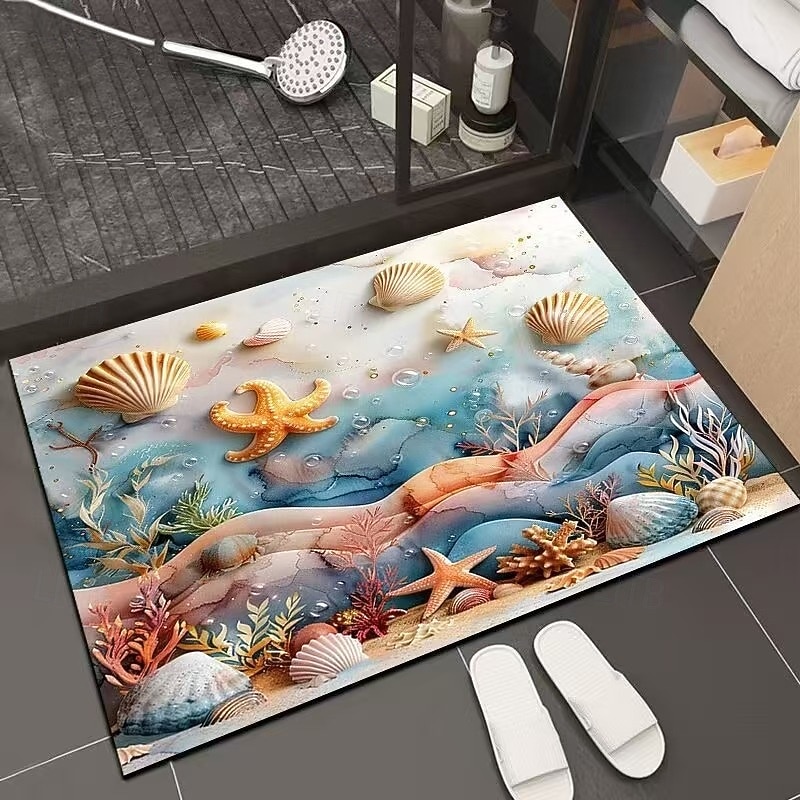 3D Optical Illusion Doormat Visual Trap Floor Mat Non Slip Water Absorbing for Bathroom Shower Entryway Indoor Outdoor Diatomaceous Earth Quick Dry Absorbent 20 x 31 inch 2026 - $16.49 –P4