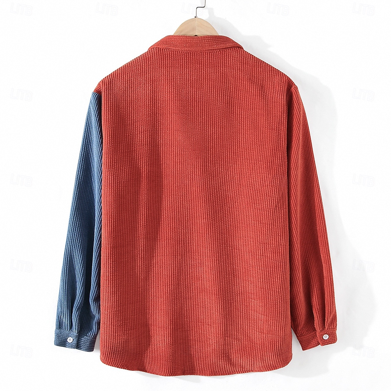 Herr Skjorta Casual skjorta Manchesterskjorta Knapp upp skjorta Blå Gul Rubinrött Marinblå Grön Långärmad Nedvikt Ledigt Utomhus Färgblock Kläder Vintage Mode Smart Casual 2026 - $26.99 –P7