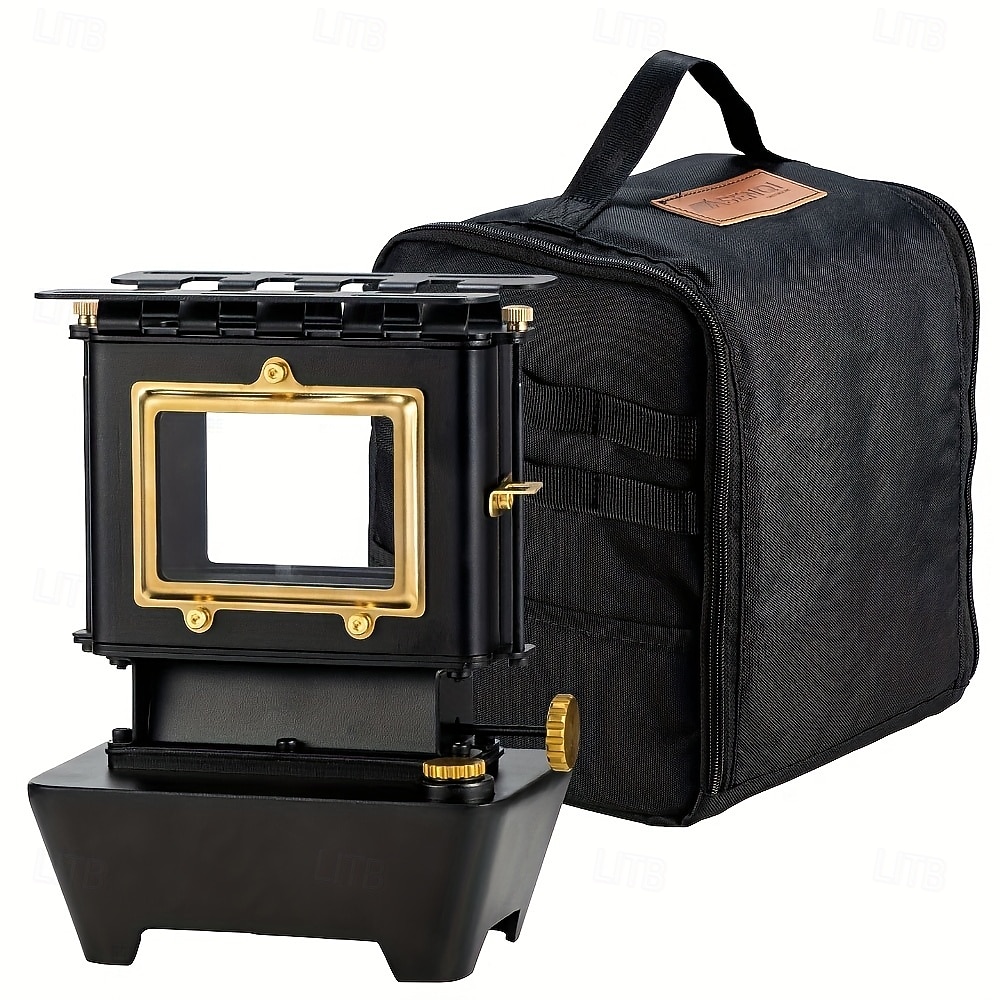 Vintage Coal Oil Stove, Outdoor Fire Pit with Glass Screen, Sturdy Metal Construction, No Electricity Needed, for Camping Backyard BBQ Tea & Cooking, Portable Camping Stove, Elegant Design, Durable Co 2026 - $388.79 –P1