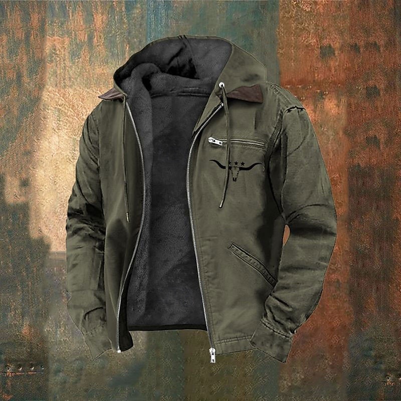 Per uomo Felpa con cappuccio a zip intera Giacca in Pile Felpa con cappuccio in pile Verde militare Blu marino Marrone Grigio scuro Con Cappuccio Mucca Cerniera Tasca Casuale Quotidiano Uscire del 2026 a $61.99 –P4