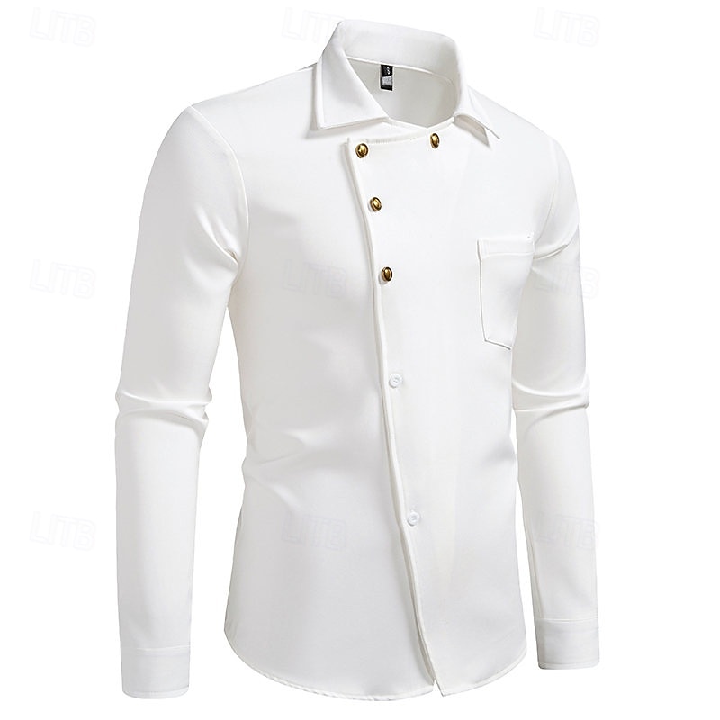 Anni Ruggenti Anni 1920 Retrò Vintage Blusa / Camicia Gangster Testimoni dello Sposo Slim Fit Costume Per uomo Mascherata Abbigliamento da sera Affari / Cerimonia / Matrimonio Addio al Nubilato Adulti del 2026 a $37.99 –P3