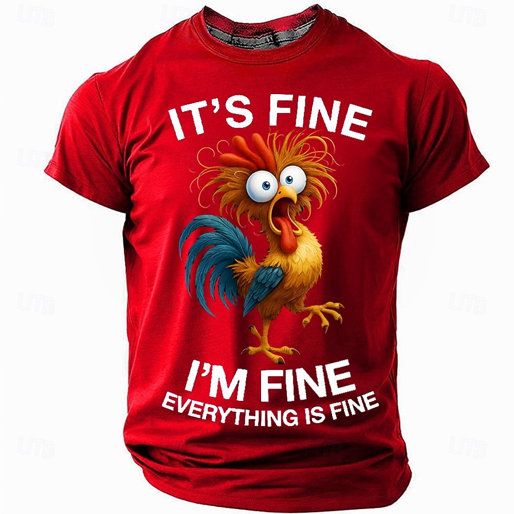 Herr Tupp Rolig Slang T-shirt Kortärmad T-shirt 3D-tryck Rund hals Skjorta Mode Dagligen Dagligen Gata Grön 1# Blå 1# Sommar Vår Kläder S M L XL XXL XXXL 2026 - $21.99 –P4