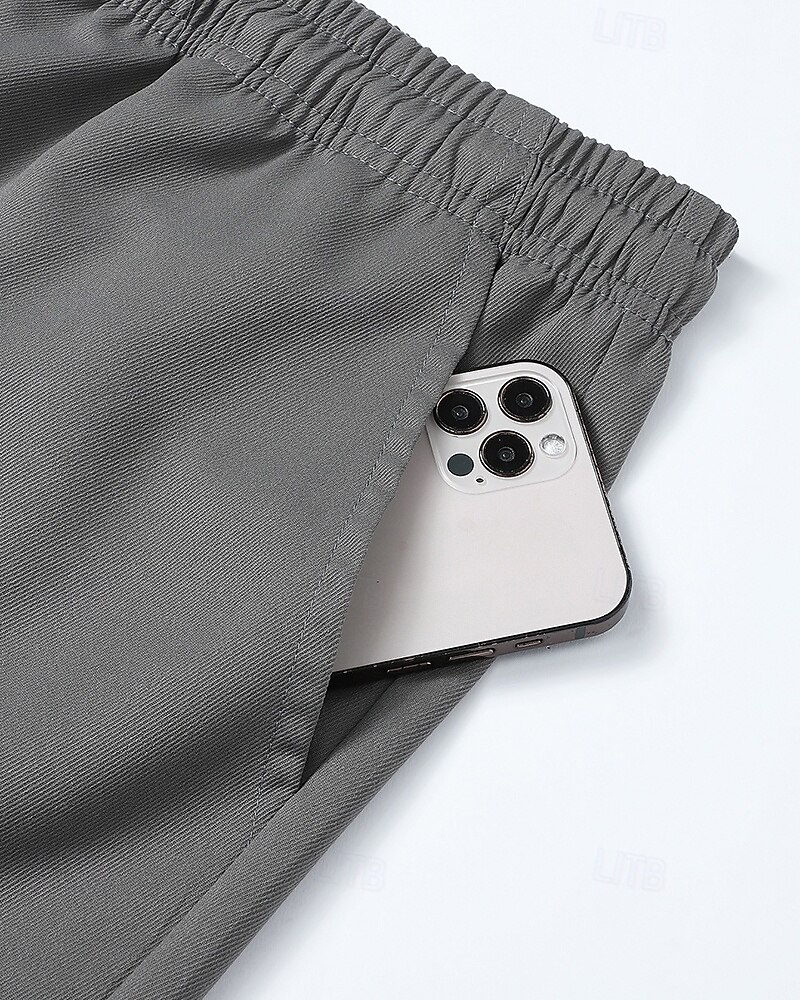 Herr Sportmjukisbyxor Casual joggingbyxor Militärbyxor Med fickor Underdelar Gym Fritids- Träningspass Höst vinter Gym Camping Träna Normal Sportkläder Sportkläder Solid färg Svart Kaki Armégrön 2026 - $21.99 –P6