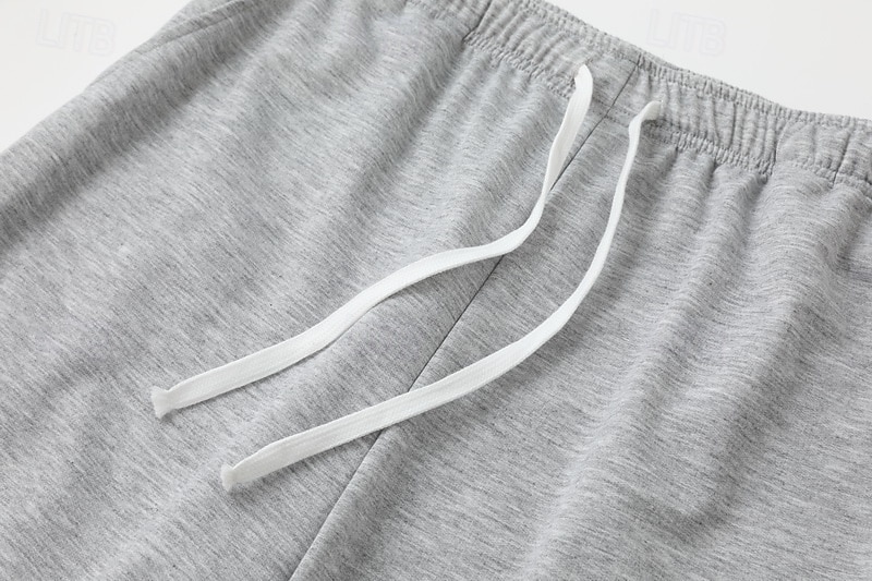 Multi Packs 3pcs Men's Black+Navy Blue+Light Grey Sweatpants Trousers Lightweight Straight Leg Sweatpants Drawstring Elastic Waist Plain Vacation Daily Wear Spandex Spring 2026 - $42.99 –P15