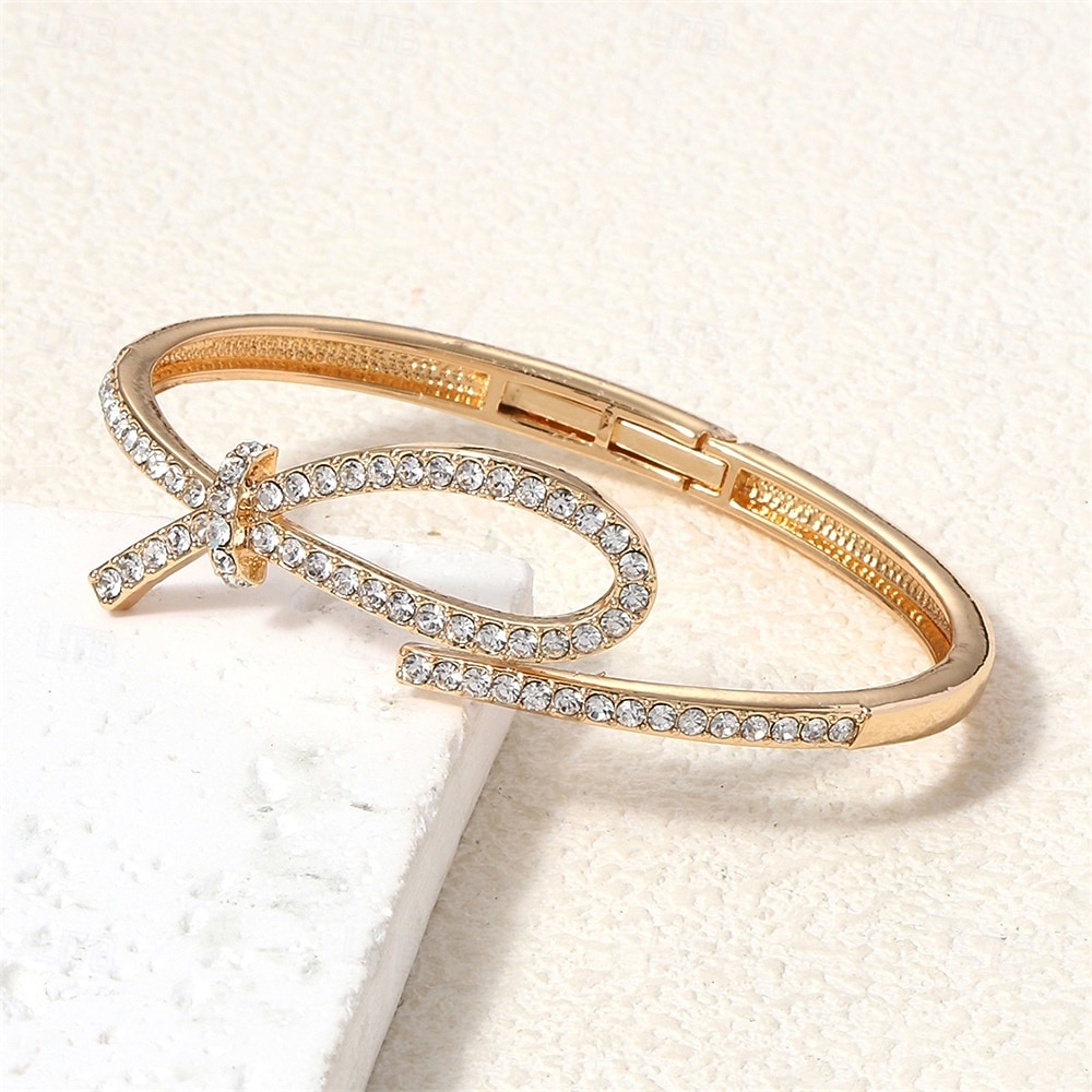 Zirconio Clásico Gypsophila Elegante Moda Personalizado De moda Cromo Pulsera pulsera Plata / Dorado Para Boda Fiesta Pedida Fiesta de baile 2026 - $11.49 –P3