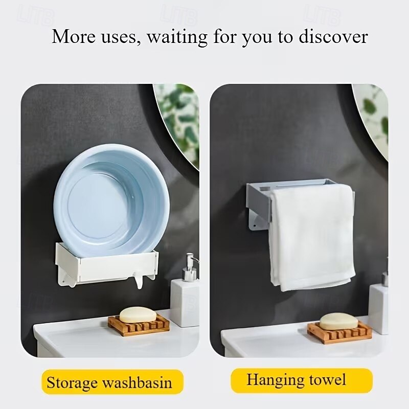 5 kpl kokoontaitettava monitoiminen roskapussiteline seinälle, muovipussiteline kotikeittiöön ja kylpyhuoneeseen, monikäyttöinen roskapussiteline, ei poraamista 2026 - $15.99 –P4