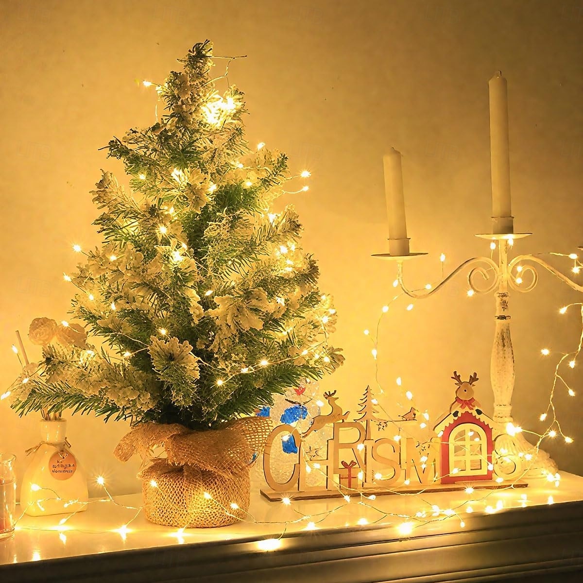 Guirlande Lumières en Fil de Cuivre 8 Modes de Lumière Basse Tension Sécurité À Brancher Festival Mariage Fête Atmosphérique Accessoires Luminaires 3/6/10/15/30/50M de 2026 ? $12.99 –P11