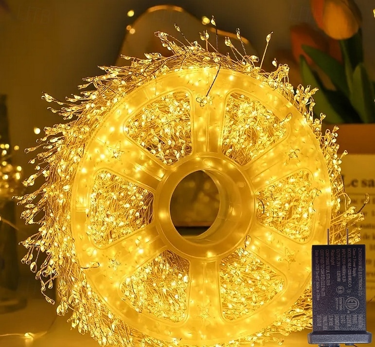 Guirlande Lumières en Fil de Cuivre 8 Modes de Lumière Basse Tension Sécurité À Brancher Festival Mariage Fête Atmosphérique Accessoires Luminaires 3/6/10/15/30/50M de 2026 ? $12.99 –P8