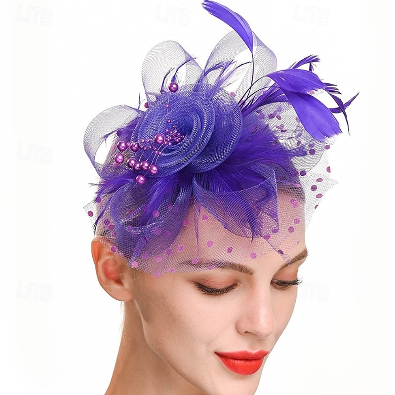 Headdress Feathers Beads Wedding Birthday Elegant Vintage With Rhinestone Headpiece Headwear 2026 - $16.49 –P13