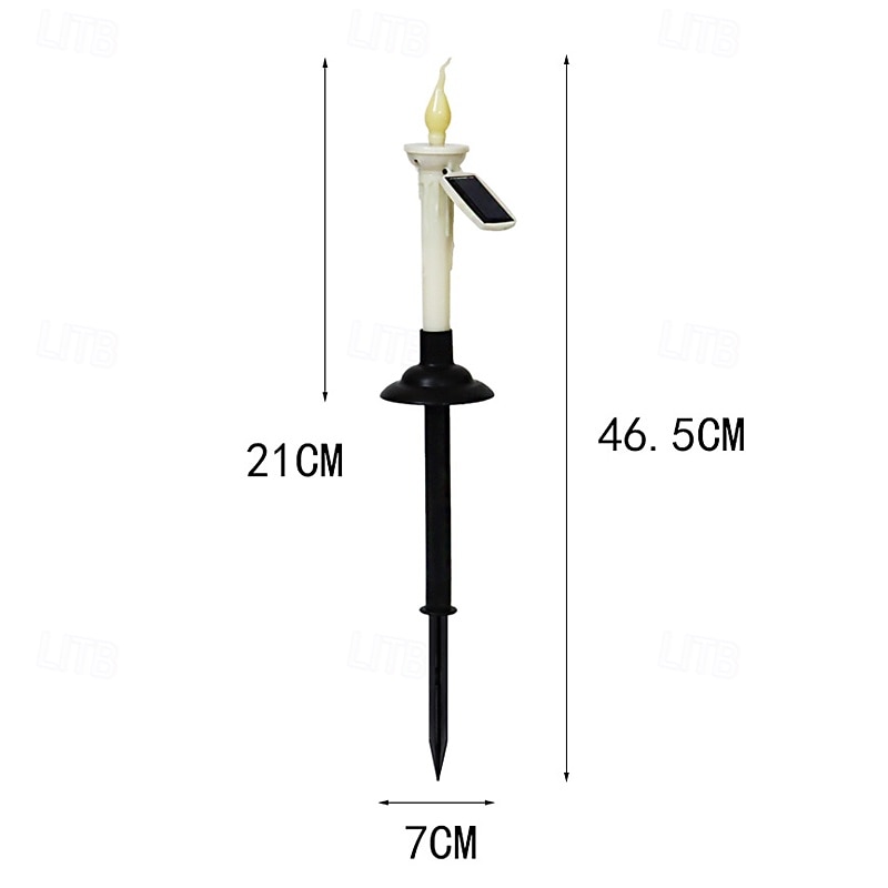 4/6pcs Outdoor Solar Ghost Candle LED Garden Light Home Patio Lawn Landscape Light  Wedding Outdoor Path Camping Atmosphere Waterproof Decoration 2026 - $39.99 –P9