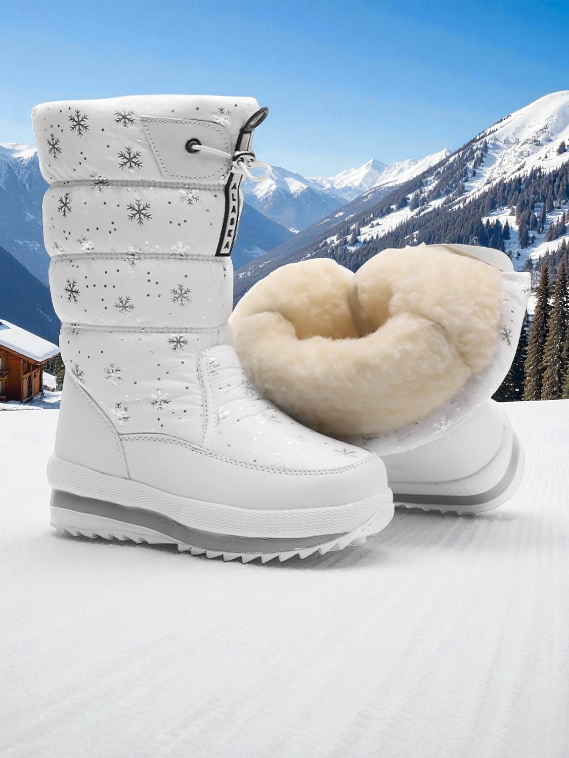 מגפי חורף עמידים למים לנשים - מגפי שלג חמים ומונעי החלקה למזג אוויר קר, נעלי חורף אופנתיות לפעילויות חוץ 2026 - $54.99 –P3