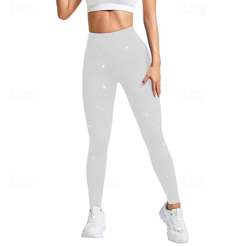Women's Compression Pants Running Tights Yoga Leggings Butt Lift Tummy Control High Waist Athletic Sports Pilates Bottoms Solid Color Black White Pink Sports Activewear 2026 - $17.99 –P11