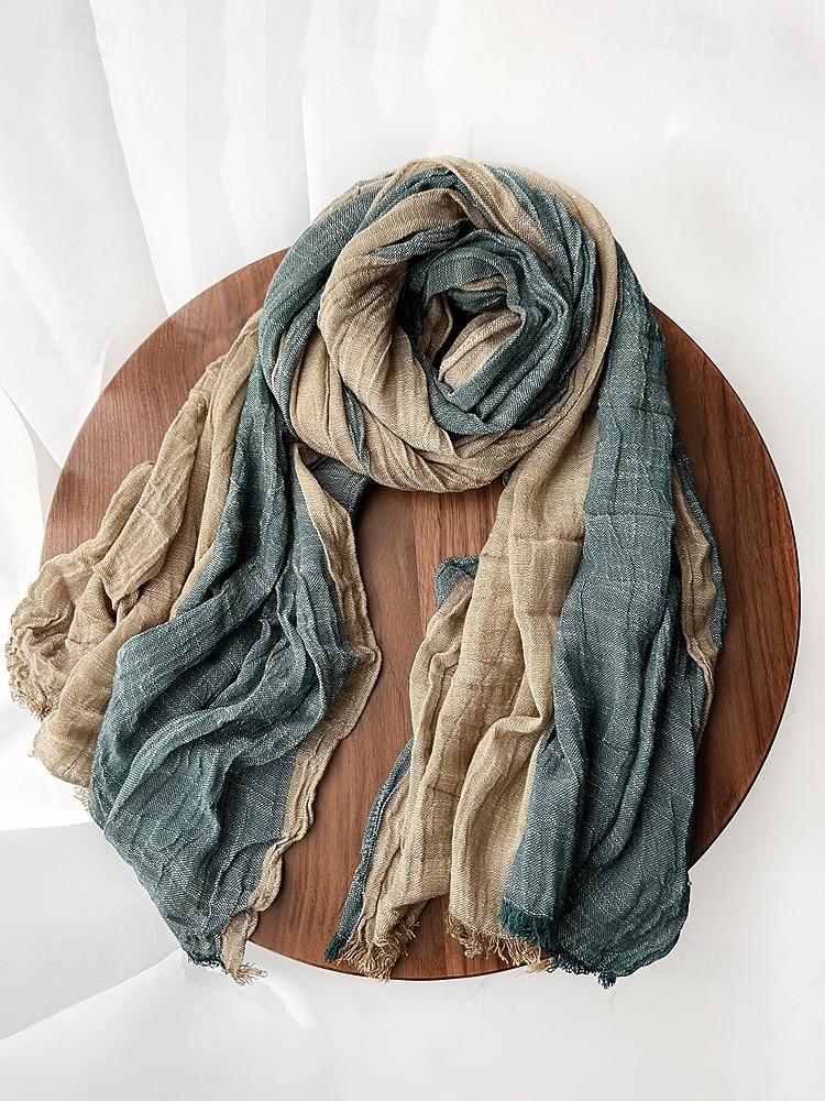 miesten puuvillainen pellavahuivi – pehmeää ja kevyttä materiaalia, saatavilla useissa väreissä – ihanteellinen arkeen ja ulkoiluun 2026 - $14.99 –P10