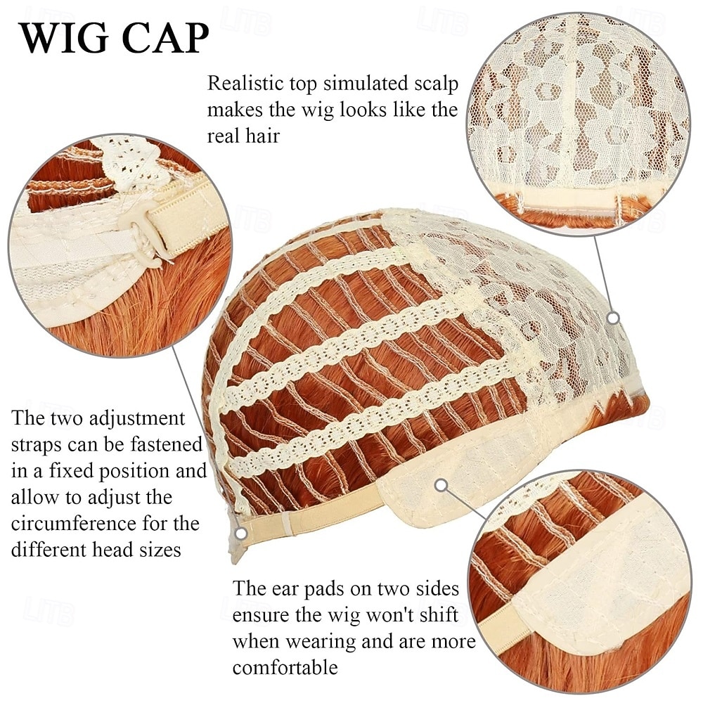 Длинный волнистый женский рыжевато-коричневый парик в стиле средневековья и ренессанса, хиппи, костюм для Хэллоуина 2026 - $21.99 –P4