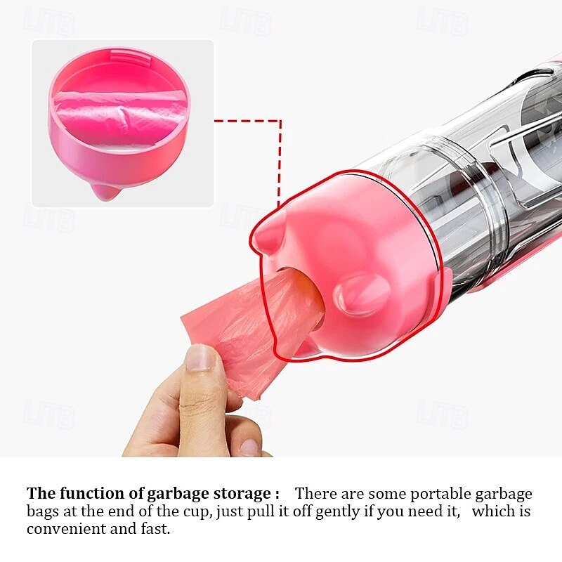 Cat Dog Water Bottle Food Feeder Drinker Poop Dispenser 3 In 1 Modern 2025 - $22.99 –P4