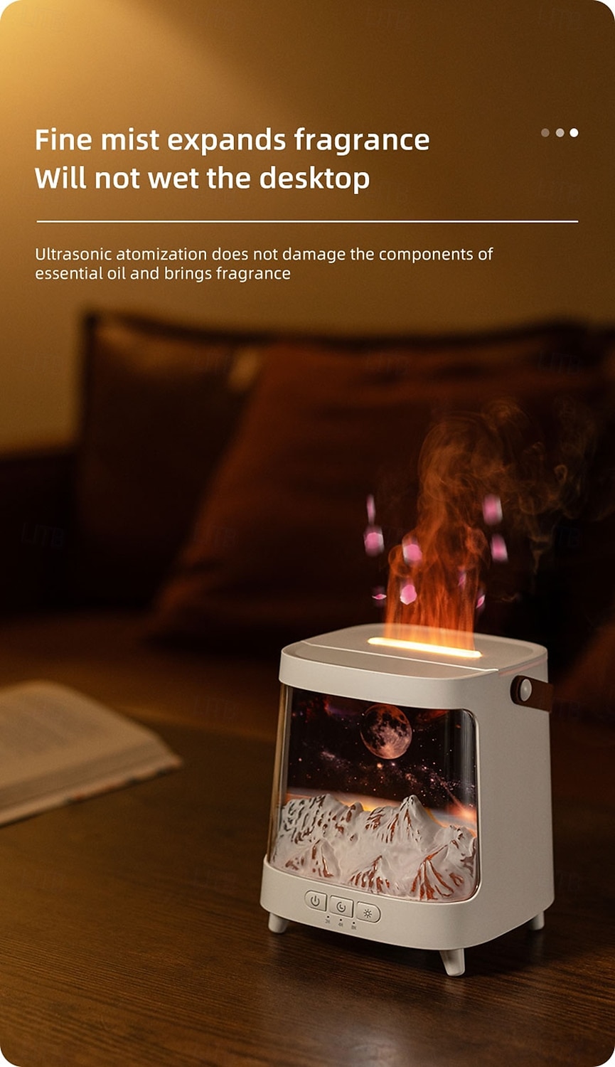 Air Spray Humidifier with Essential Oil Fragrance Expansion Function Adjustable Seven Color Light Suitable for Home Bedroom and Holiday Gifts Bedroom Rain Humidifier Desktop Humidifier Living Roo 2026 - $43.99 –P7