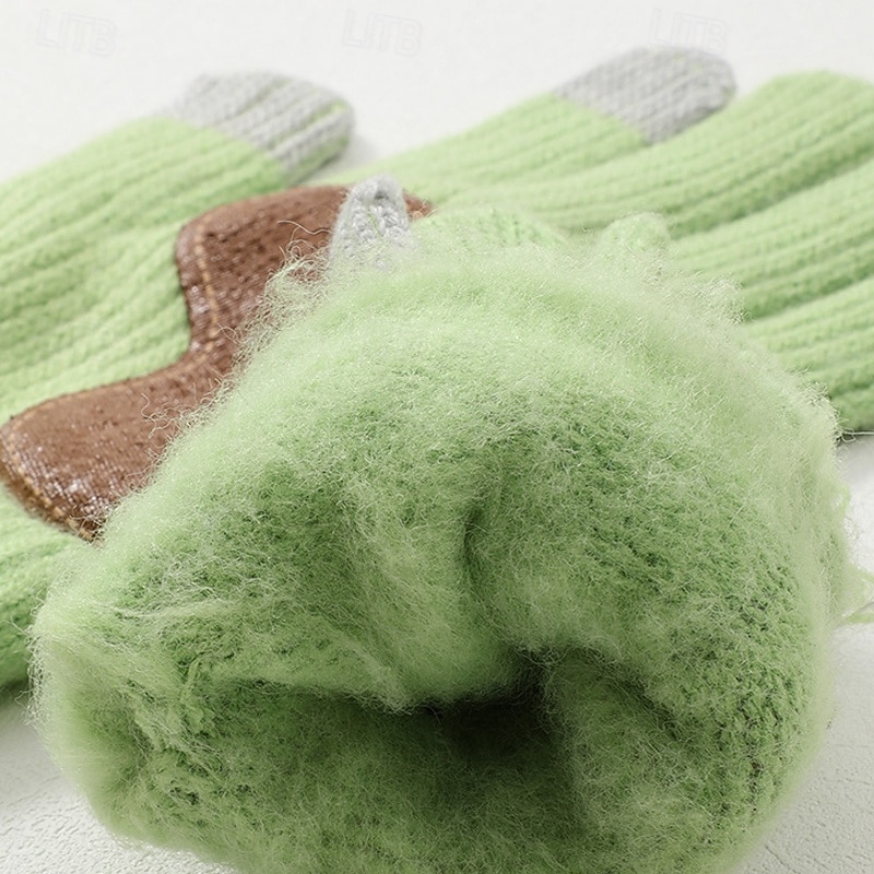 Муж. 1 пара Зимние Вязаные перчатки Перчатки без пальцев Спорт Мода Спорт и отдых Перчатки Сохраняет тепло Контрастных цветов Осень Черный Белый Винный Темно синий 2026 - $7.99 –P8