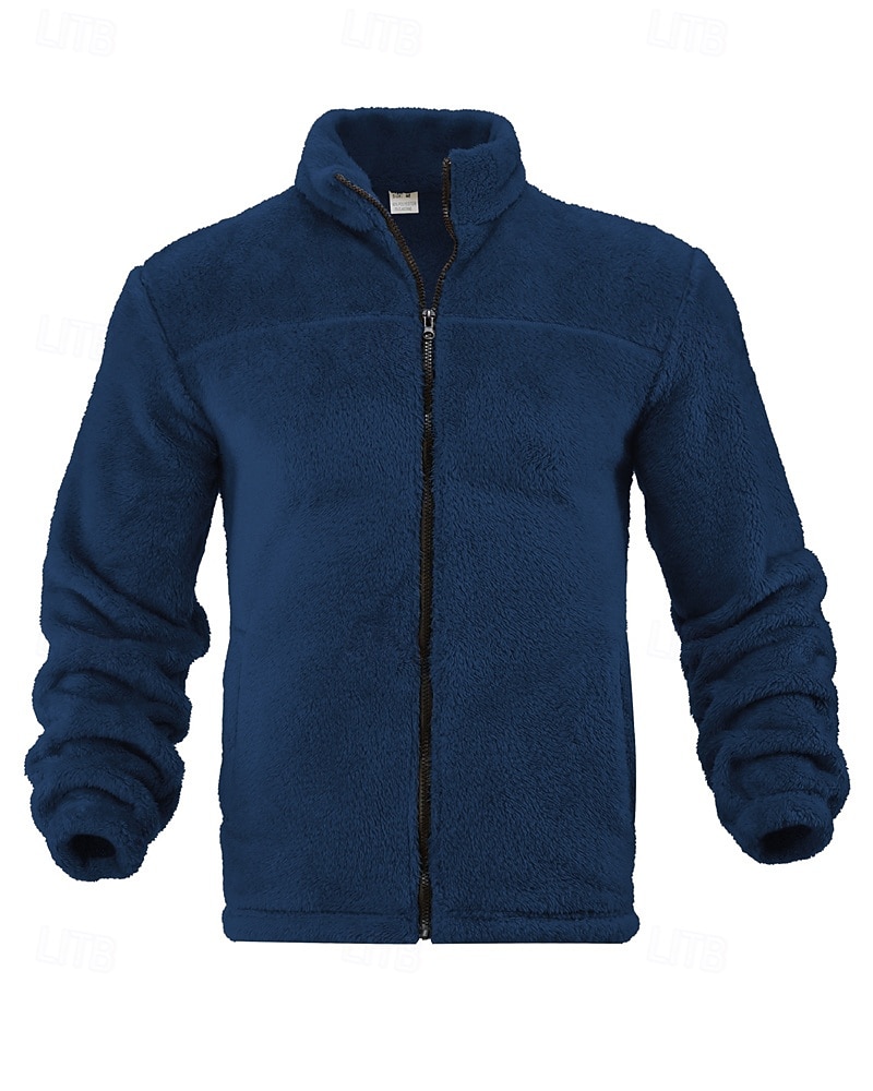 Per uomo Giacca Invernale Cappotto Teddy Giacca Casual Vacanza Quotidiano Caldo Tasca Autunno Inverno Semplice Moda Classico Collo alla coreana Regolare Nero Blu marino Marrone Cachi Grigio scuro del 2026 a $30.99 –P9