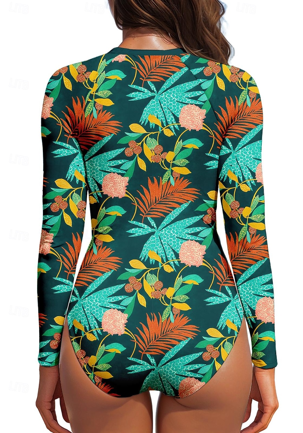 Mujer Camiseta Protección Solar Surf Flores UPF50+ Secado rápido Ligero Manga Larga Body Camiseta de Baño Surf Playa Deportes acuáticos Verano 2026 - $30.99 –P2
