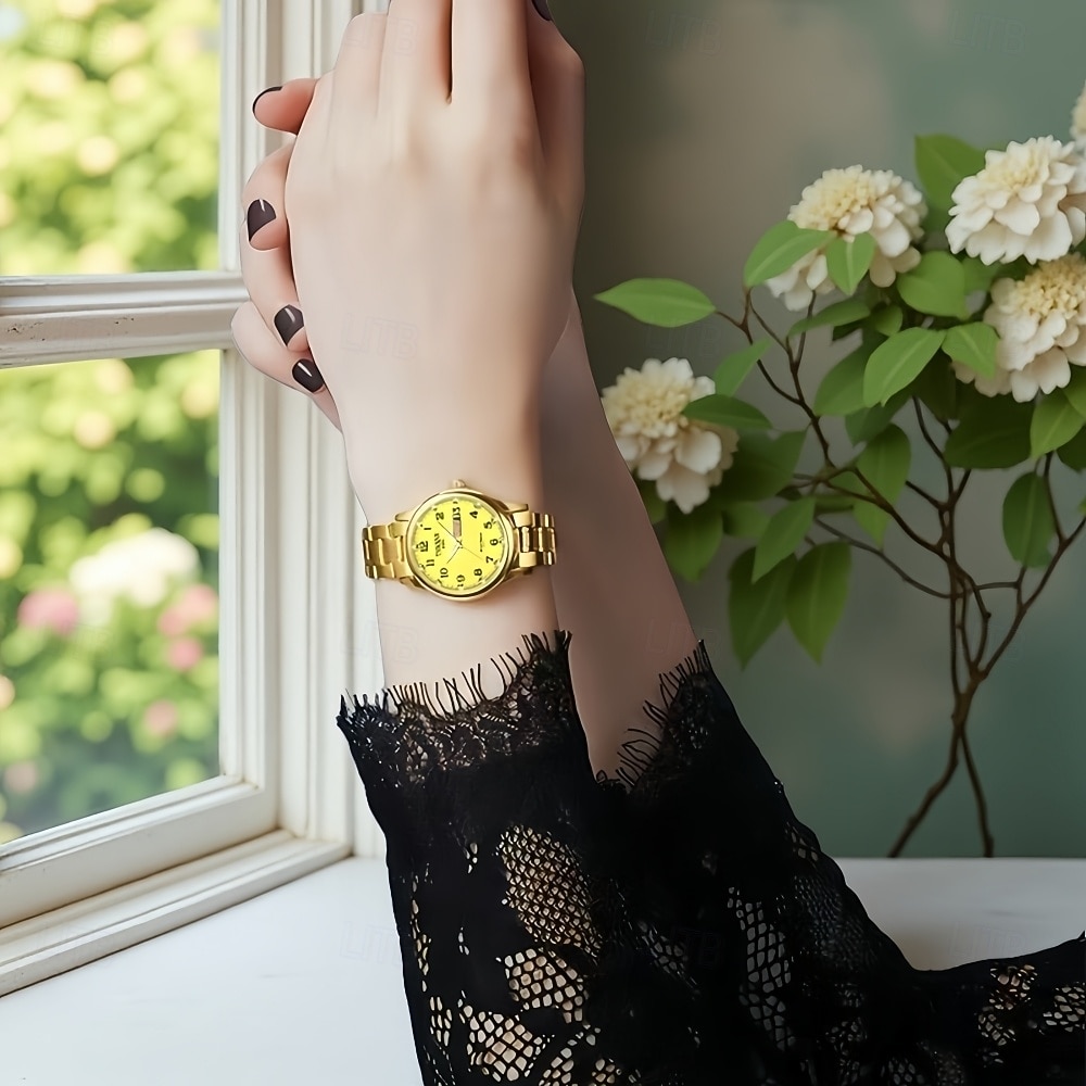 Muotikas ystävänpäivälahja naisten digitaalinen kaksoiskalenterivalo vedenpitävä kello tytöille 2026 - $15.99 –P1